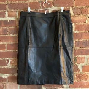 Worthington NWT Lambskin Leather Pencil Skirt